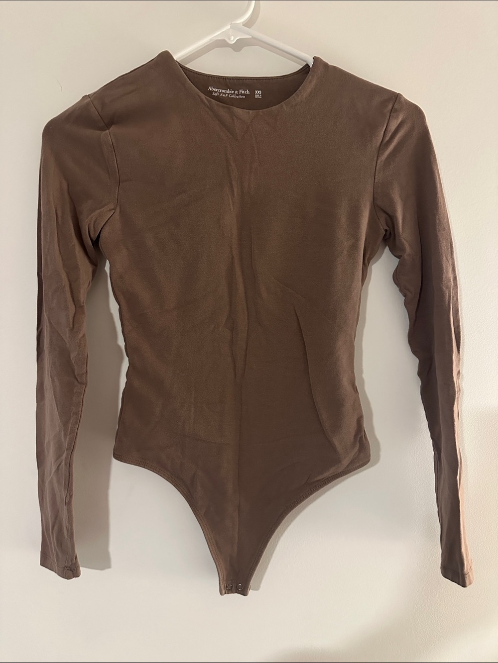 Abercrombie & Fitch Brown Long-Sleeve Bodysuit